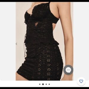For Love & Lemons Sophie Eyelet Corset Dress